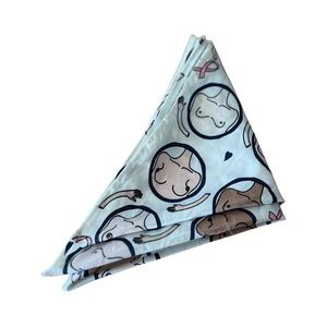 Silk scarve breast print